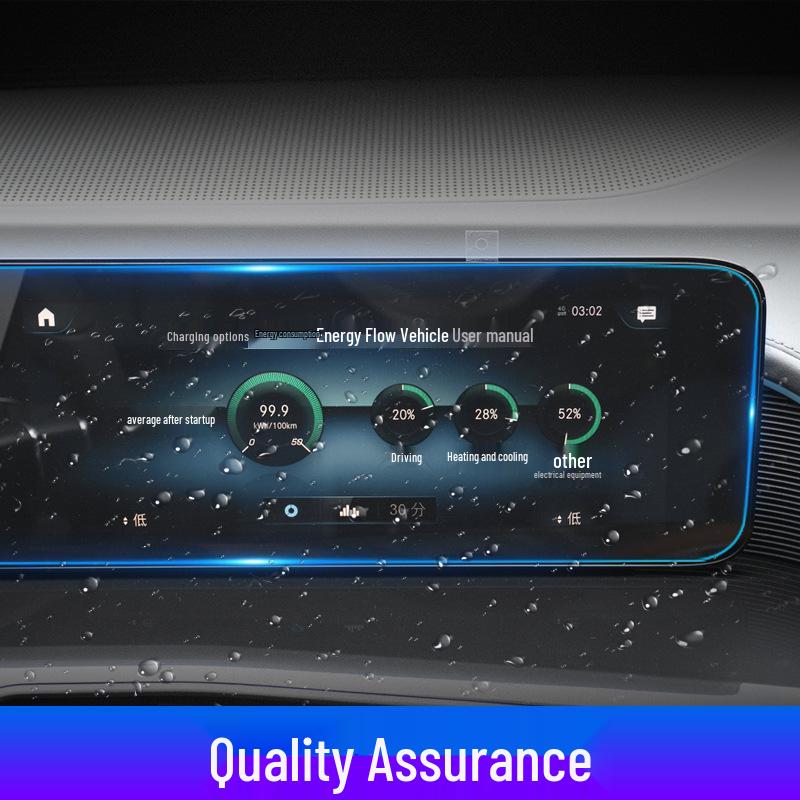Tempered Film for Mercedes-Benz EQA, EQB, EQC, EQE Navigation and Instrument Panels