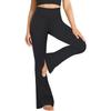 High-Waist Nude Yoga Flared Pants - Women's Hip-Lifting Fitness Tights