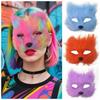 Cartoon Plush Cat Mask Realistic Masquerade Mask Ghost House Decor Eye Mask  Cosplay Props