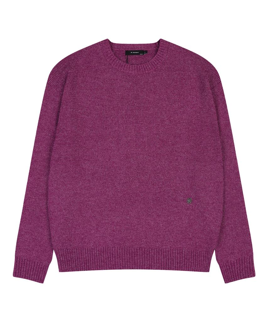 W STANDARD Basic Round Pullover [5 Colors]