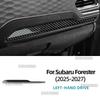 Accessories Styling Parts Passenger Dashboard Trim StripFor Subaru Forester 2025 2026 2027 Real Soft Carbon Fiber Interior Car