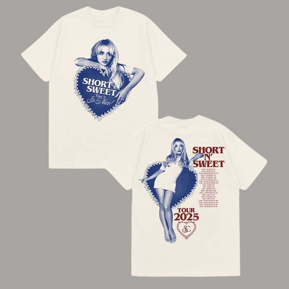 Sabrina Carpenter Short n Sweet Tour EU UK Utilita Arena Birmingham 2025 Shirt Unisex T-Shirt XXL