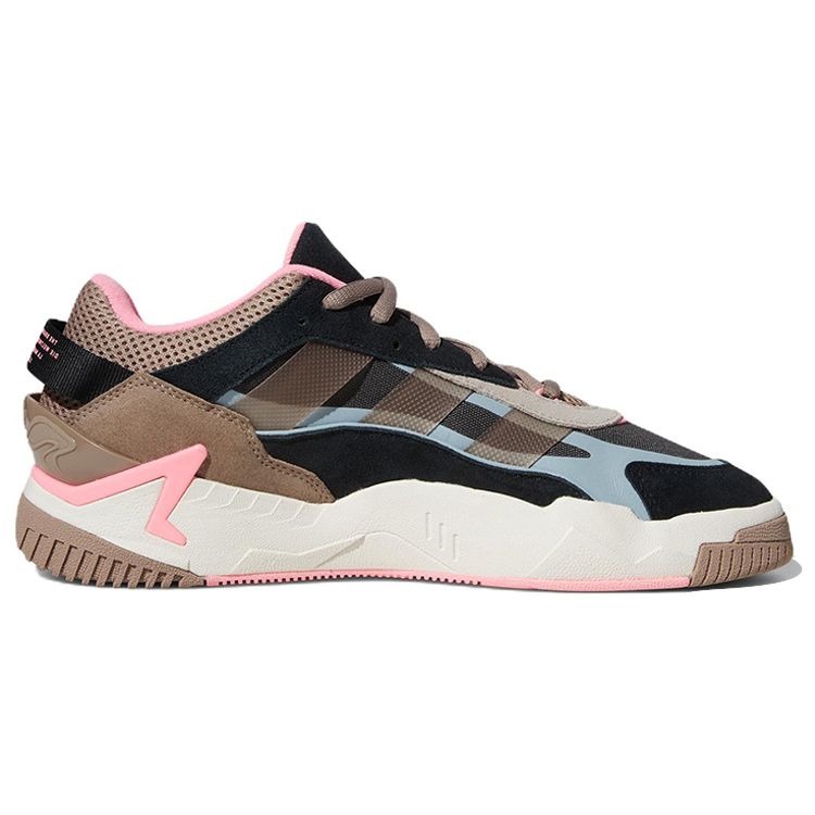 Adidas Originals Niteball 2.0 Fabric Leather Casual Sports Slip Resistant Durable Low Top Lifestyle Shoes Unisex Shoes Gray Black Brown GX7090