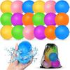 12Pcs Reusable Water Balloons, Pool Beach Water Toys for Boys and Girls, Outdoor Summer Toys for Kids Ages 3-12