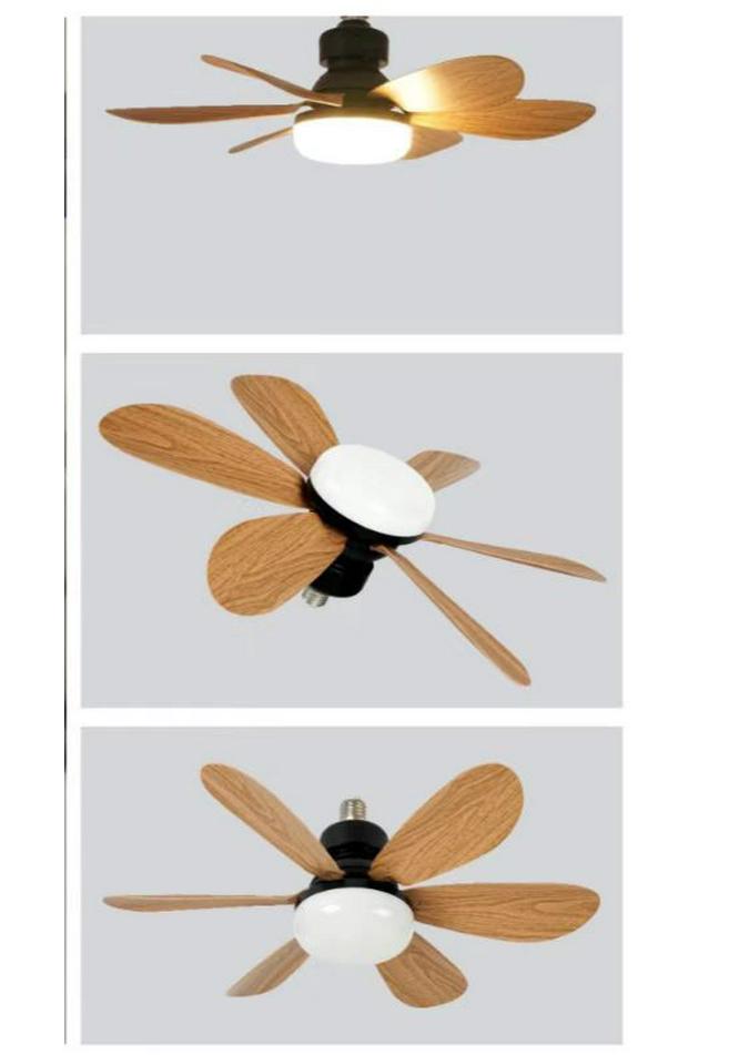 E27 Silent Fan Light with Intelligent Control for Home & Restaurant