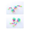 10PCS Rainbow Rabbit Plush Mouse Toy Includes Rattonite Bite Resistant Interactive Play Pet Supplies
