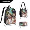 3Pcs Bad Bunny Debi Tirar Mas Fotos DTMF 2025 Backpack Set for Kids Pen Bags Bookbag Sets with Lunch Box For Primary School