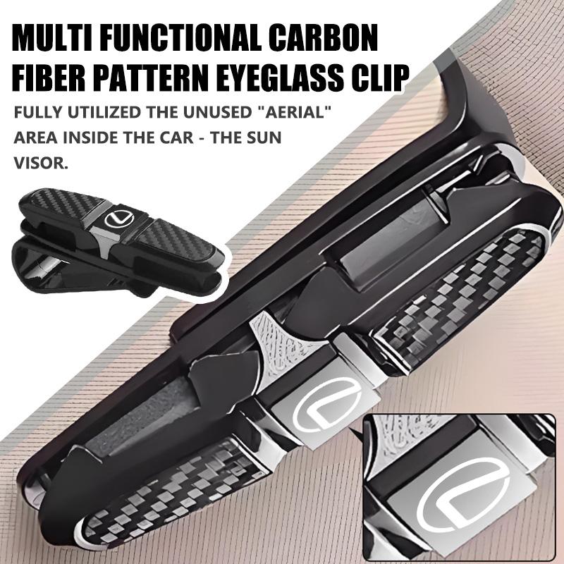 For Lexus Multifunctional Car Sun Visor Glasses Holder Sunglasses Clip Accessories CT ES GS NX IS250 RX350 IS200 LX570 UX250hKP2