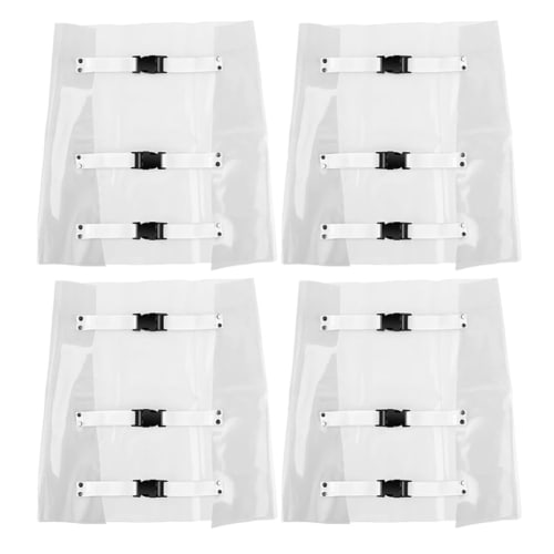 NOLITOY Dental Chair Foot Cover Pads, 4-Piece Plastic Washable Clinic Unit Dental Chair Toe Cover Sleeves