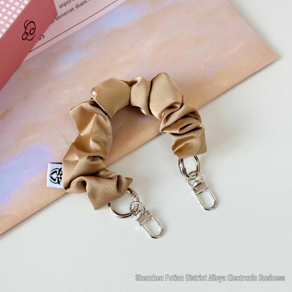 Handheld Double-Ended Buckle Phone Lanyard & Wrist Strap - Elastic Scrunchie with Anti-Loss Design