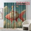 2pcs, 2D FLAT PRINTING Curtains (Without Rod) DreamyFishRide Contemporary Popular Curtains Yarn Curtains Art Deco Festive