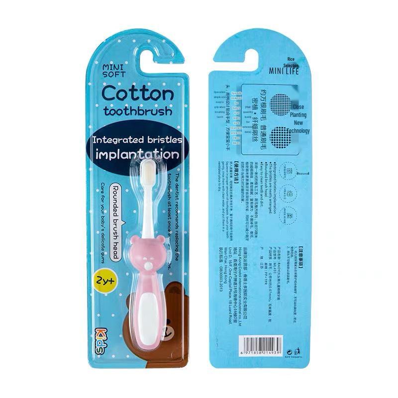 Popular Soft Bristle Toothbrush Set with Tongue Scraper for Children Aged 2-12