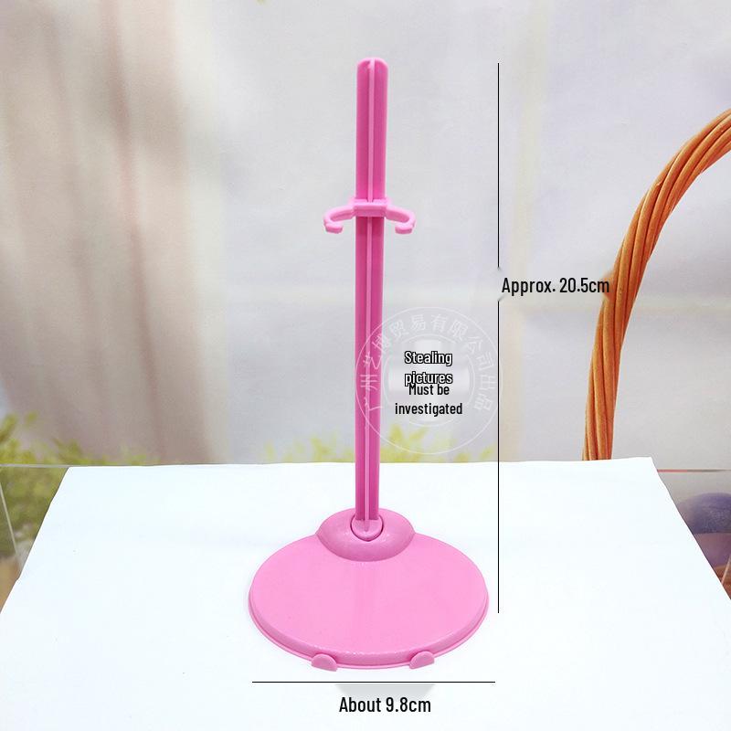 Doll Stand with Adjustable Waist Clip for 6-Point Dolls (Plastic)