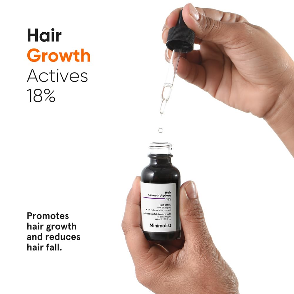 Minimalist Hair Growth Serum For Men & Women 60ml With Capixyl Redensyl Procapil Anagain Baicapil