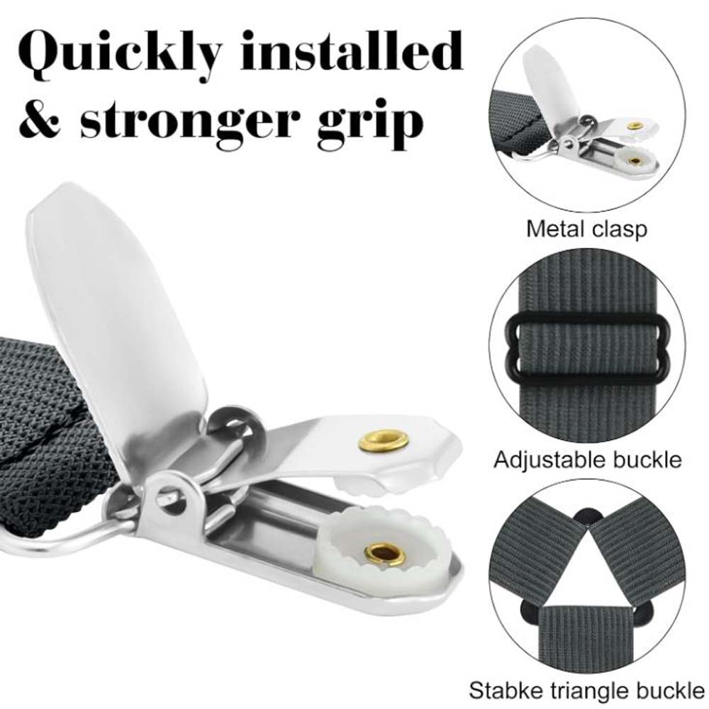 4PCS Adjustable Non-slip Sheet Clip, Stainless Steel Sheet Holder, Suitable for Tablecloth, Bed Sheet, Sofa Cover