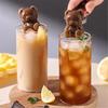 Silicone Ice Tray Cute Bear Shape Ice Mold Easy Release Ice Cube Maker for Coffee Milk Tea Juice Chocolate Jelly Soap Mold for Party Family