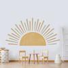 Half Sun Wallpaper Decal Sunshine Vinyl Wall Stickers Boho Nursery Baby Room Wall Stickers Self-Adhesive Bedroom Home Decor