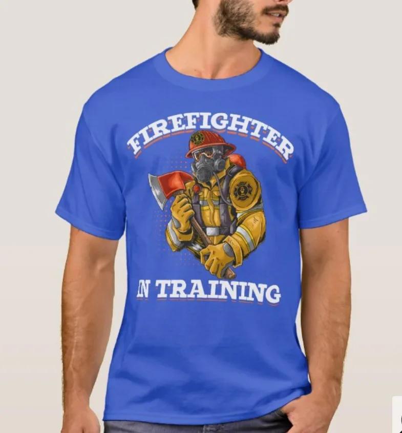 Firefighter In Training Future Fireman TShirt Summer Cotton Short Sleeve ONeck Mens T Shirt New S3XL