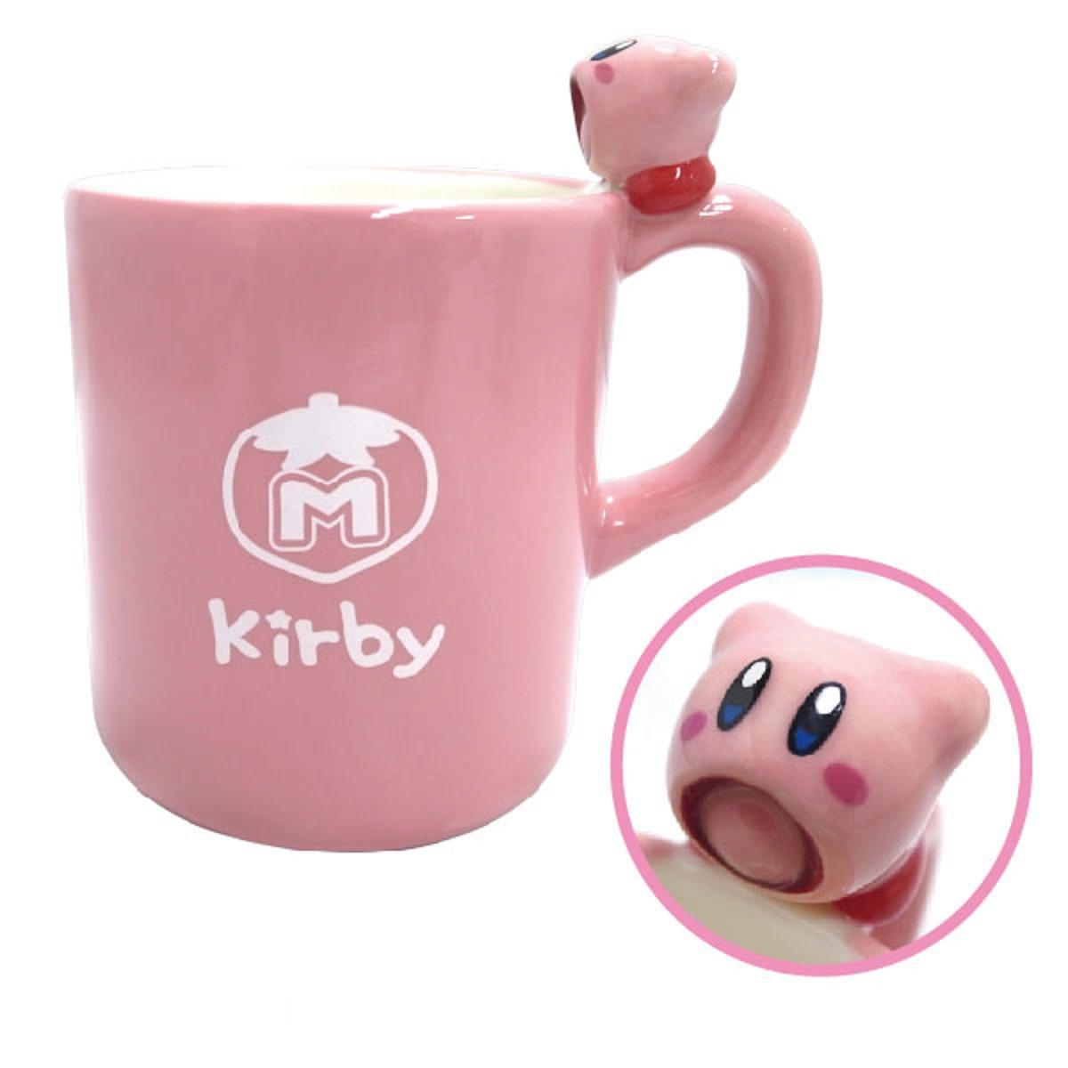 

SK Japan Kirby Suction 11cm H x W x 13454 Ride-On Mug, Cup, 10.5cm 7.5cm D, розовый
