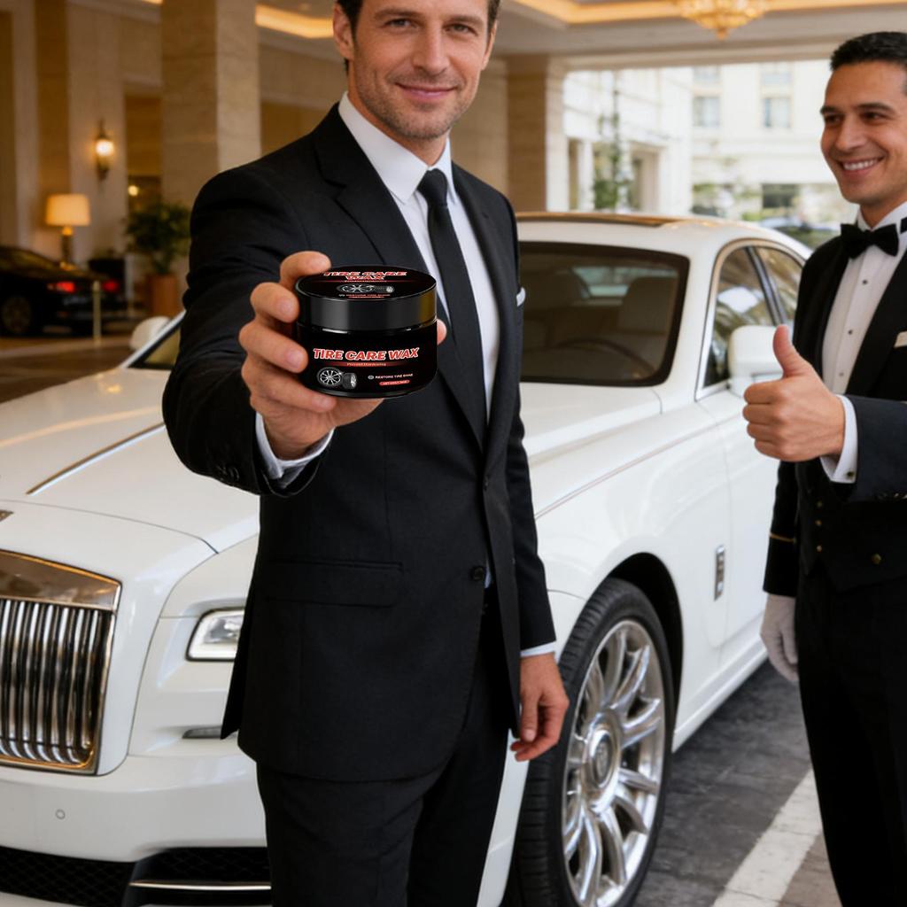 Tire Wax 50g Wheel Coating Paste Tire Coating Cream For Car Vehicle Automotive SUV Sedan Truck Garage Workshop Outdoor