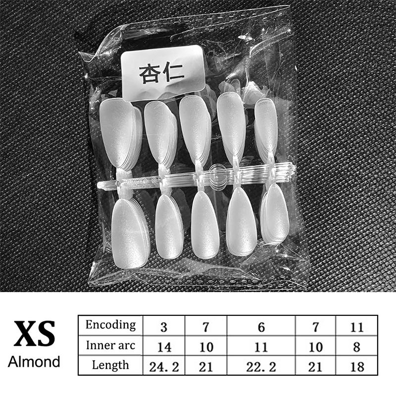 100Pcs Press On Nail Tips Full Cover Ultra-Thin False Nails Patches Gel Nails Extension System Clear Fake Nails Art Accessories