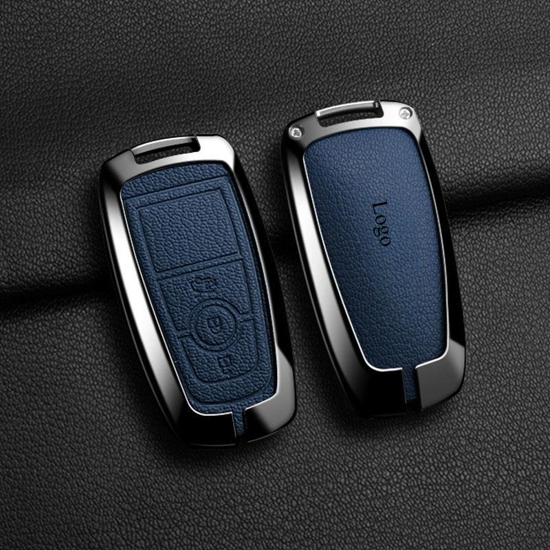 Pu Leather Car Key Cover for Ford Vehicles Focus/ Fiesta/EcoSport/Mondeo/ Kuga/ Edge