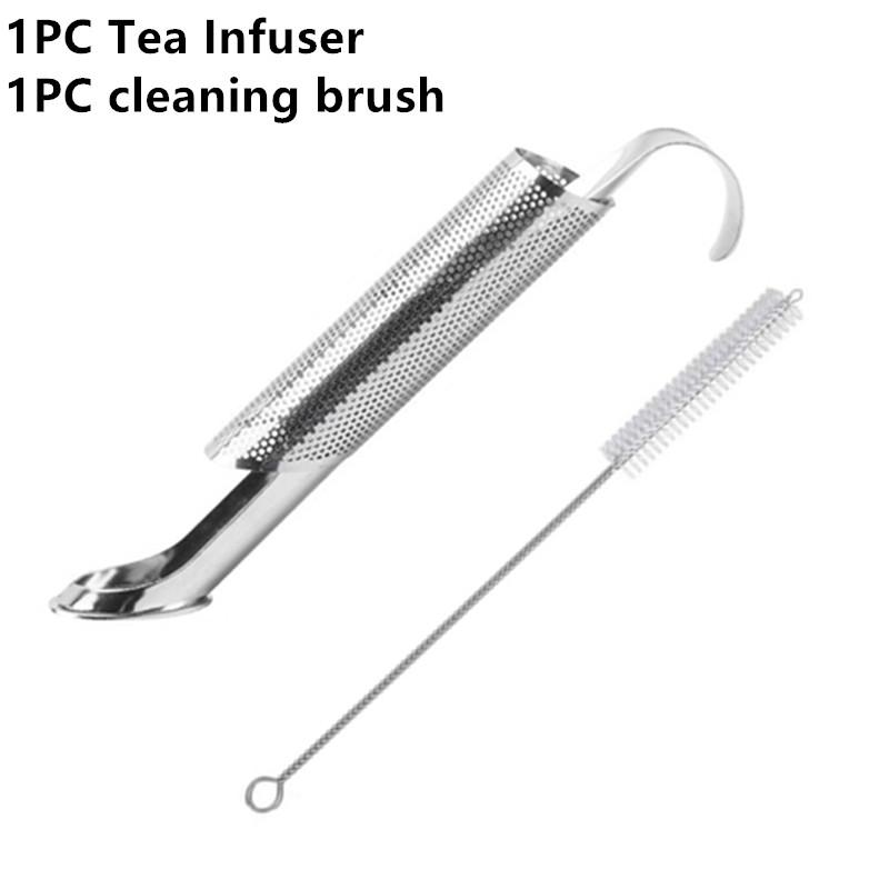 Tee-Ei aus Edelstahl, kreatives Rohrdesign, Metall-Teesieb für Tassen, ausgefallener Filter für Pu-Erh-Tee, Kräutertee-Werkzeuge, Zubehör