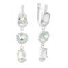 Silver Earrings with Natural Topaz 8.922ct (2167839)