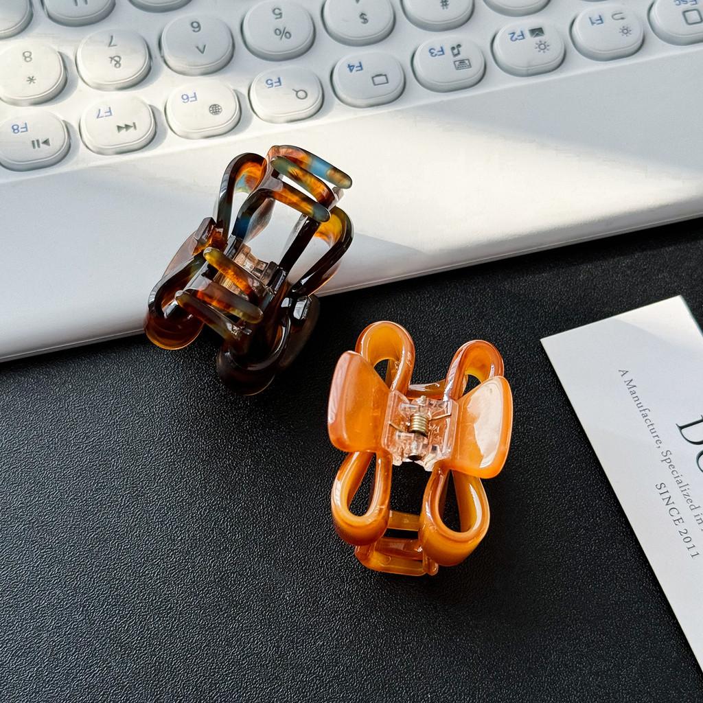 Chic Korean Style Small Bow Hair Clip Made From Acetate Perfect For Fashionable Women