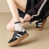 Autumn and winter new retro board shoes women's versatile platform sports casual white shoes