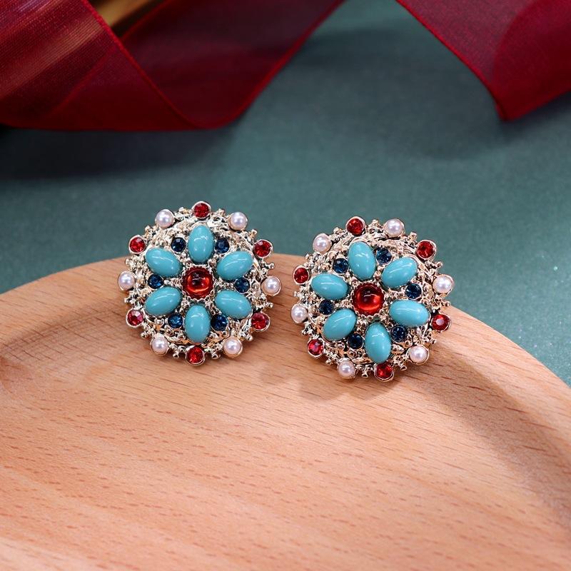 

Женские Девушки Барокко Винтаж Стразы Жемчуг Крест Серьги Ювелирные изделия Ретро Дворец Подвеска Цепочки Серьги Аксессуары Для Леди