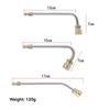 High Pressure Stainless Steel Extension Rod 1/4 Quick Insert Special-shaped Air Conditioner Cleaning Extension Rod with Nozzle