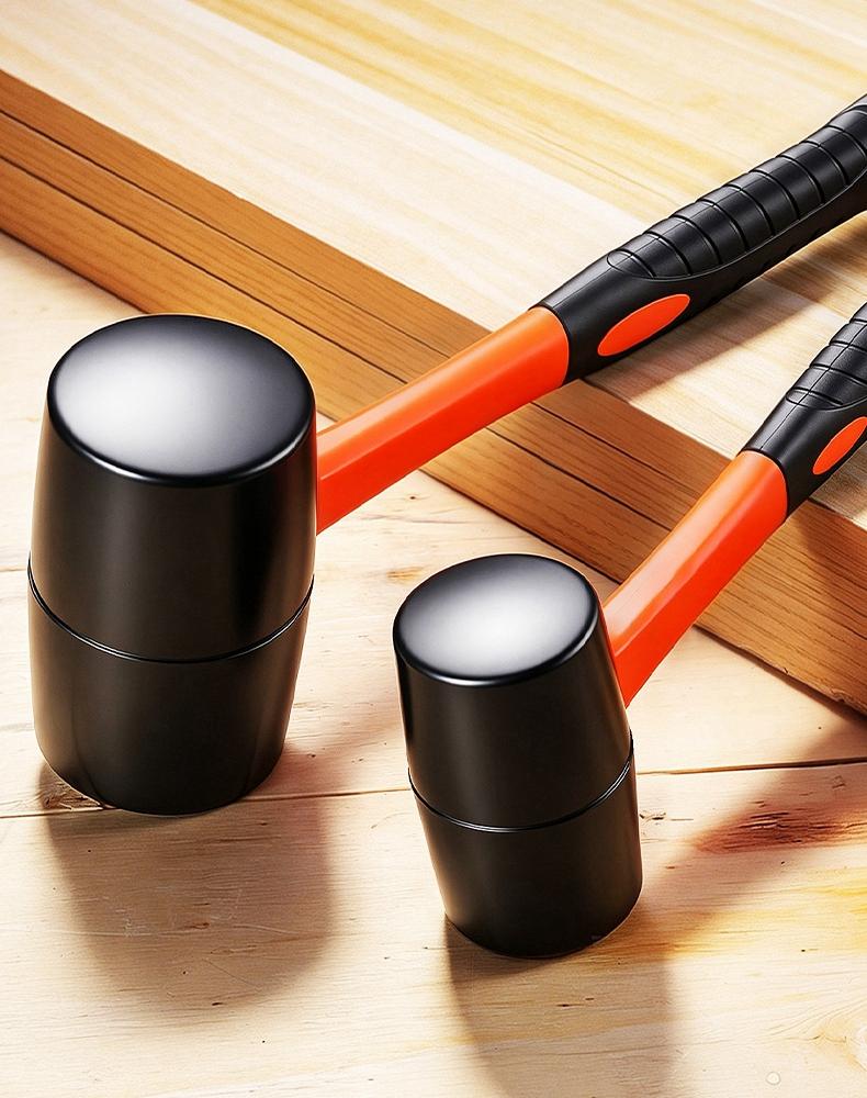 Xiaomi Gummihammer Nicht-Markierender Gummihammer für Holzbearbeitung, Bodenverlegung, Camping-Montage und Automobil, Stoßdämpfender Griff