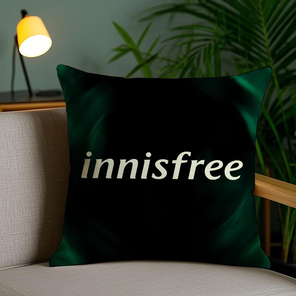 Fashion LInnisfrees Cushion Cover Soft Plush Fabric DoubleSided Printed Sofa Cushion Cover for All Seasons Home Decor Gift