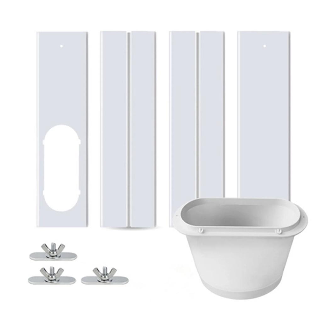 Air Conditioner Window Vent Exhaust Hose Lightweight Duct Extension Pipe Slide Plate Tube Connector Air Conditioning Wind Shield