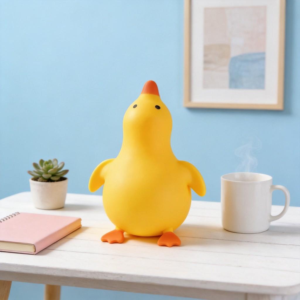 Yellow Duck Large Rebound Stress Toy For Adults And Kids With Slow Return Foam For Anxiety Relief