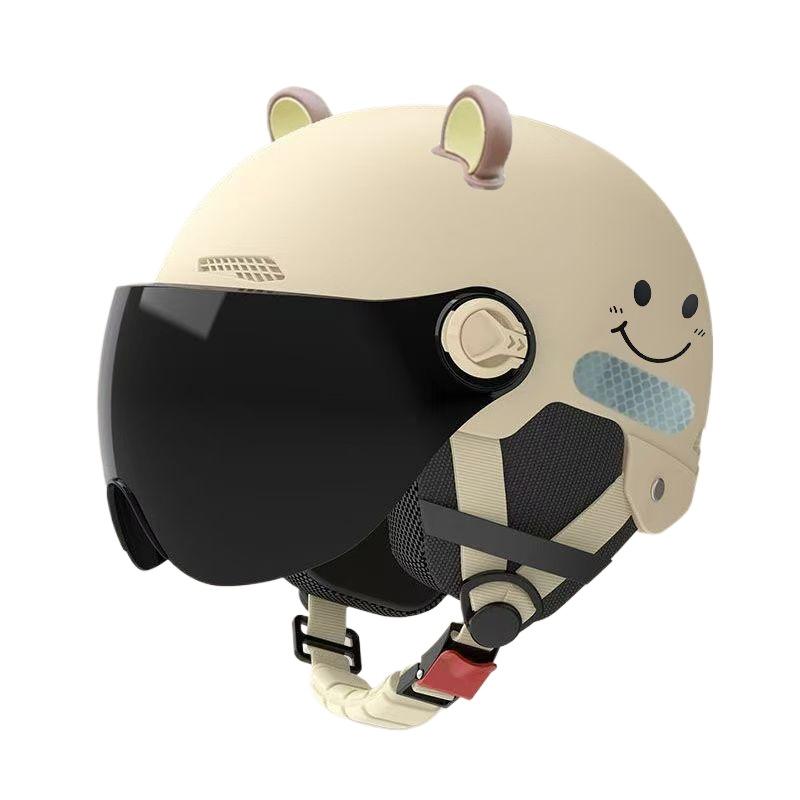 Electric Vehicle Helmet Unisex Summer Sun Protection Four Seasons Universal Windproof Breathable Safety Half Helmet One size fits all