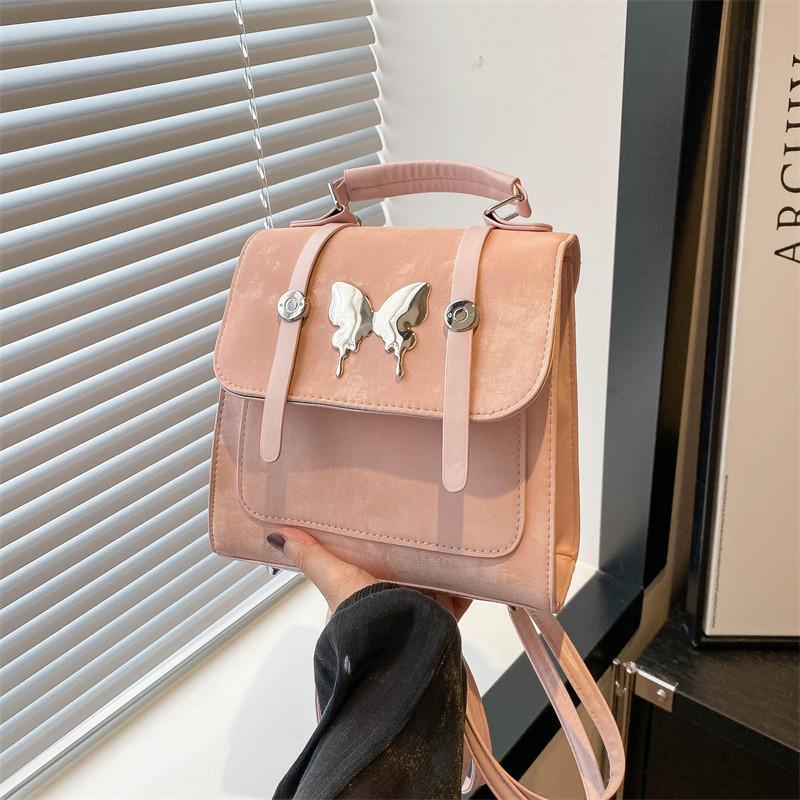 Street Style Womens Pu Backpack With Durability Features For Travel And School
