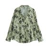 2025 Spring Women's European & American Fashion Silk Satin Classic Shirt