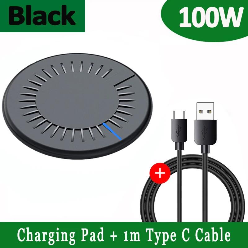 30W Wireless Charging Mobile Phone Wireless Charger Pad for iPhone Samsung Xiaomi Android round Ultra-Thin Fast Desktop Charging