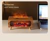 USB Simulated Fireplace Flame Humidifier & Night Light for Home & Bedroom