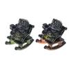 Resins Rocking Chair Frogs Teas Pet With Exquisites Craftsmanship Temperature Sensitive Color Changing For Home Decors