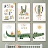 Crocodile Balloon Lion Elephant Giraffe Nordic Posters And Prints Nursery Wall Art Canvas Painting Pictures Baby Kids Room Decor