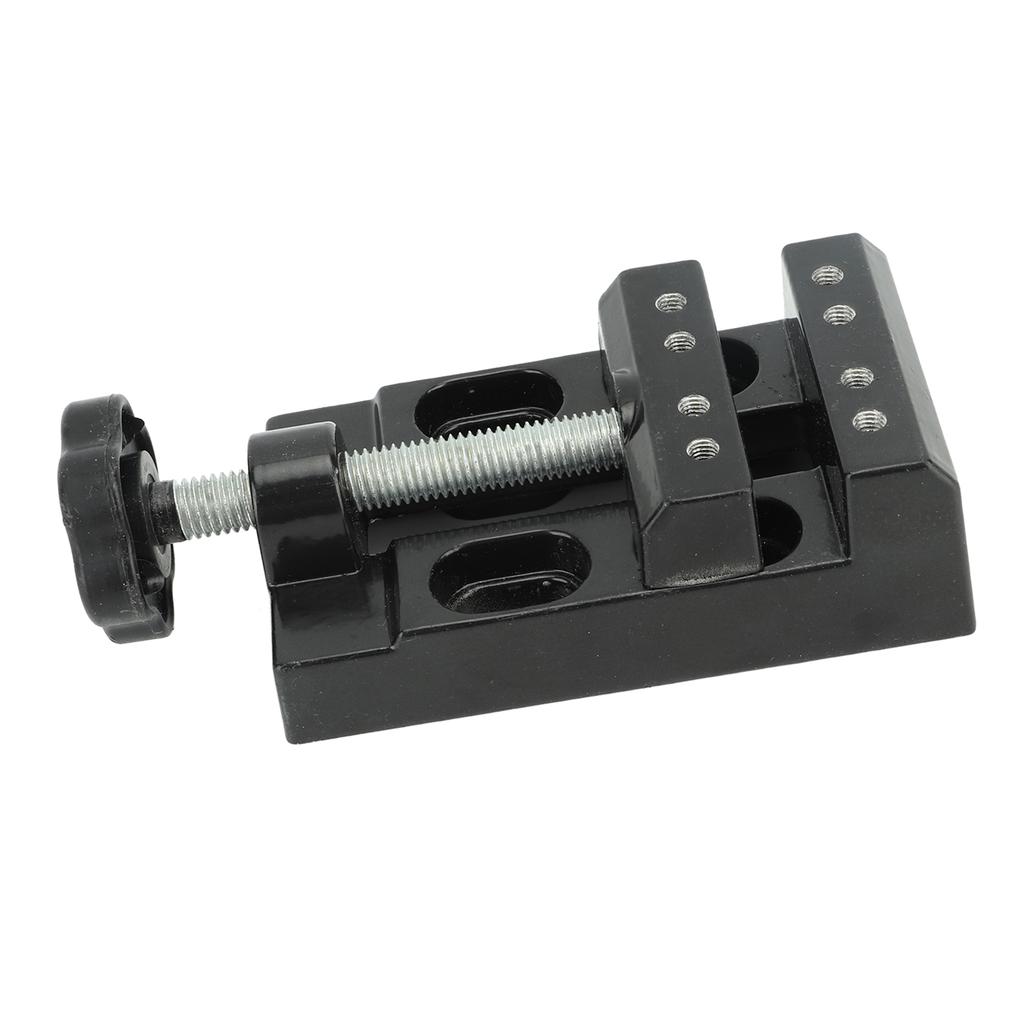 Mini Bench Vice Clamp Aluminum Alloy Mini Flat Clamp Opening Parallel Table Vise for DIY Sculpture Craft Carving Tool