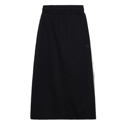 Knit Long Skirts Women's Black Moderate Mid Length KS5348