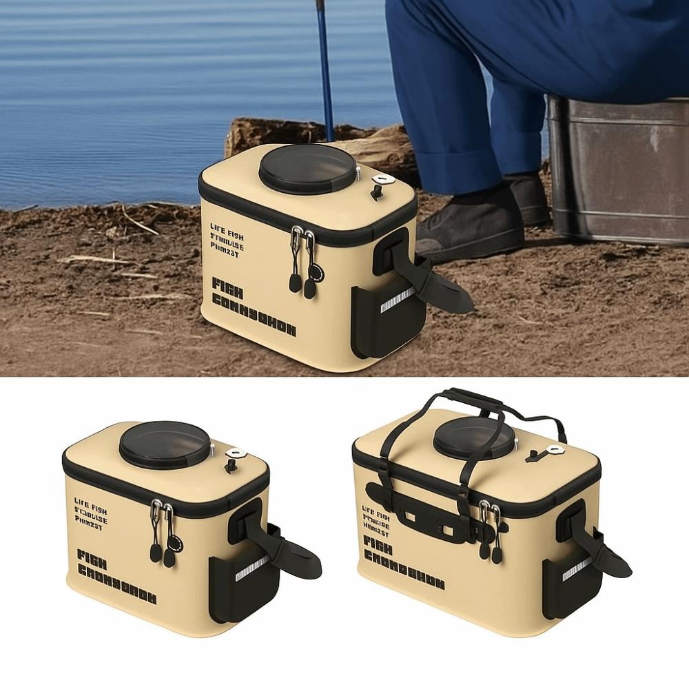 Foldable Fishing Bucket Rectangular Live Fish Box Water Tank Fishing Barrel  Outdoor Activities