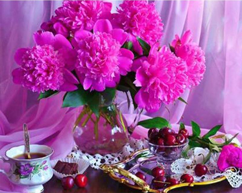 5D DIY Diamond Painting Full Round Square Rose Landscape Rhinestones Diamond Embroidery Cross Stitch Flowers Mosaic Handicraft