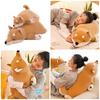 Long Cartoon Shiba Dog Plushie Pillow Stuffed Animals Pillows Cute for Sleeping Hugging Soft Toy Kids Adults Gift