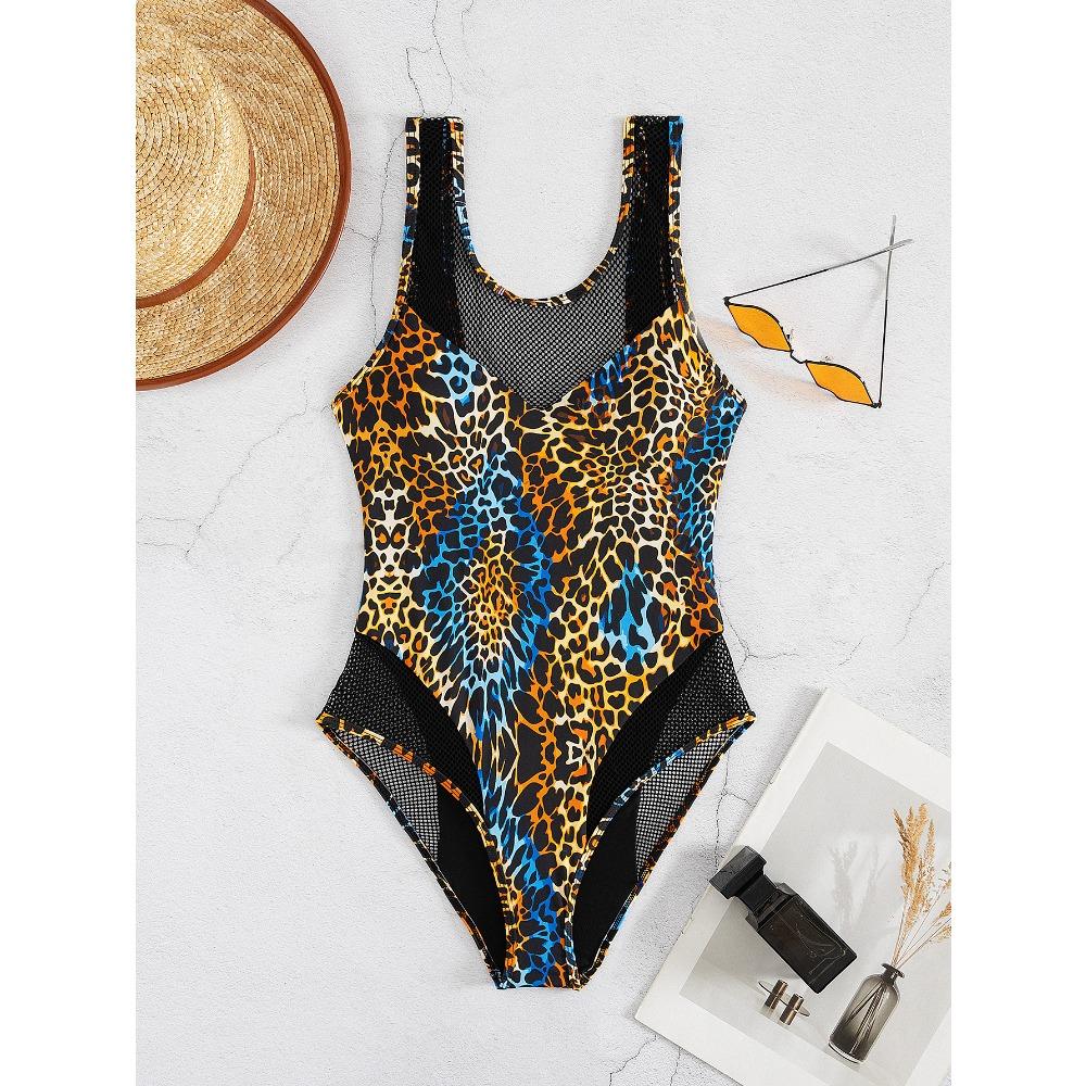 New European and American Slim-fit Sexy Conservative One-piece Swimsuit Swimsuit Female Hair