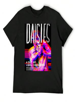 Daisies (1966) English Poster T-Shirt Blanks Croswit Shirt Man Oversized T Shirt Workout Shirts For Men